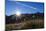 Blades of Grass in the Back Light, Sunrise Above the Spronser Col, South Tirol-Rolf Roeckl-Mounted Photographic Print
