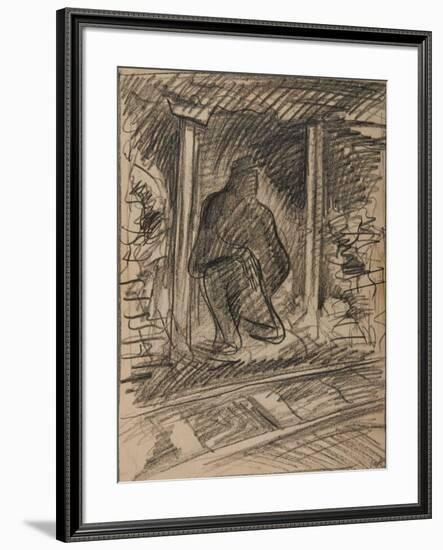 Blaencwm Level, Waiting for the Train to Pass-Isabel Alexander-Framed Giclee Print