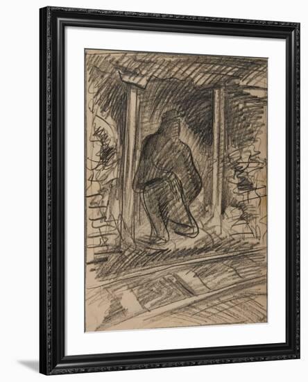 Blaencwm Level, Waiting for the Train to Pass-Isabel Alexander-Framed Giclee Print