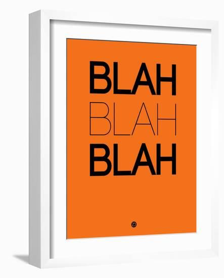 Blah Blah Blah Orange-NaxArt-Framed Art Print