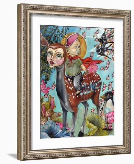 Blaise's World-Coco Electra-Framed Art Print