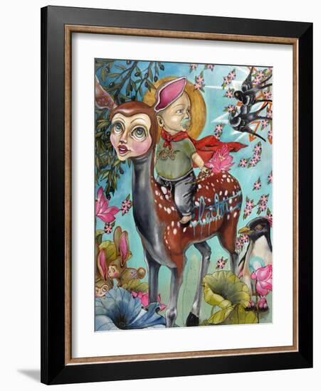 Blaise's World-Coco Electra-Framed Art Print