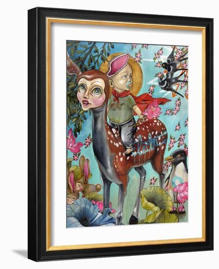 Blaise's World-Coco Electra-Framed Art Print