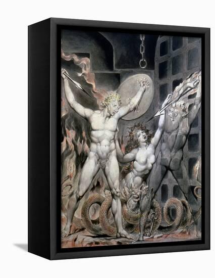 Blake: Satan-William Blake-Framed Premier Image Canvas