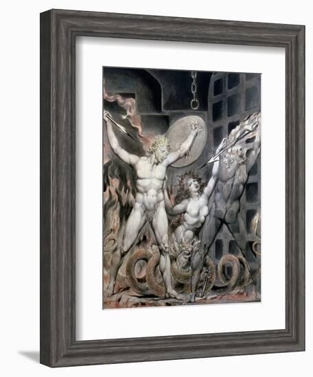 Blake: Satan-William Blake-Framed Giclee Print