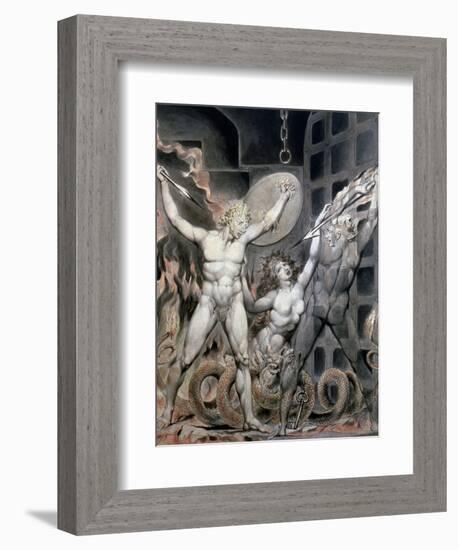 Blake: Satan-William Blake-Framed Giclee Print