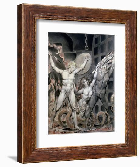 Blake: Satan-William Blake-Framed Giclee Print