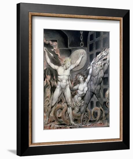 Blake: Satan-William Blake-Framed Giclee Print