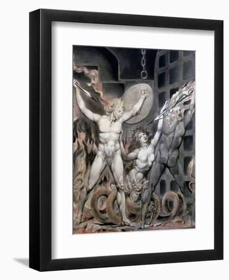 Blake: Satan-William Blake-Framed Giclee Print