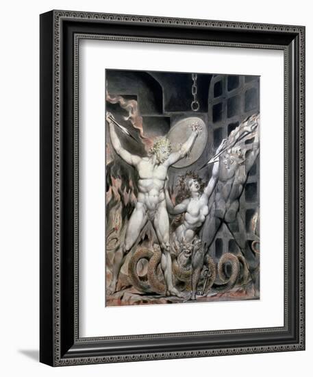 Blake: Satan-William Blake-Framed Giclee Print