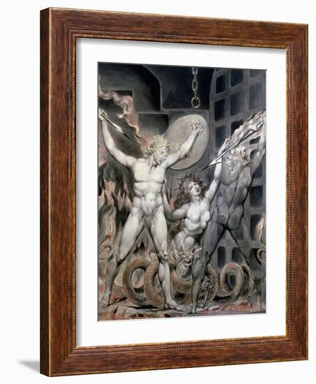 Blake: Satan-William Blake-Framed Giclee Print