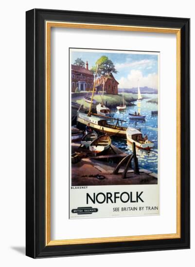 Blakeney Boats Norfolk-null-Framed Art Print