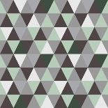 Pattern of Geometric Shapes. Triangle Background.-Blan-k-Art Print