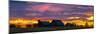 Blanchards home at Sunset, Hastings Mesa Colorado near RIDGWAY, COLORADO-Panoramic Images-Mounted Photographic Print