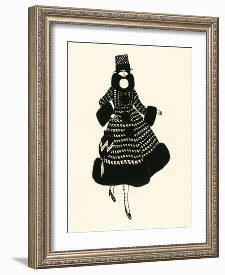 Blanche-Noir I-The Vintage Collection-Framed Art Print