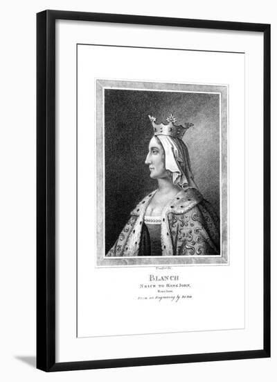 Blanche of Castile (1188-125), Niece to King John-Thomas Trotter-Framed Giclee Print