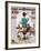 "Blank Canvas" Saturday Evening Post Cover, October 8,1938-Norman Rockwell-Framed Giclee Print