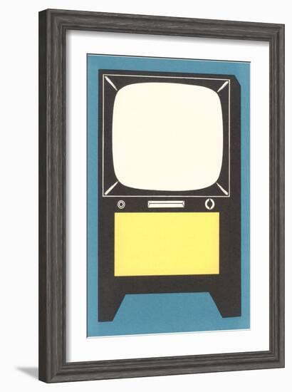 Blank Television Set-null-Framed Art Print