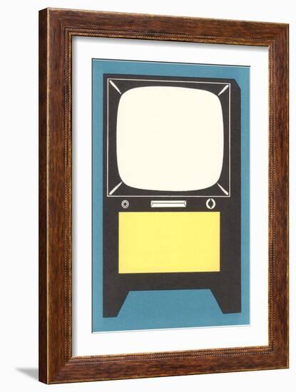 Blank Television Set-null-Framed Art Print
