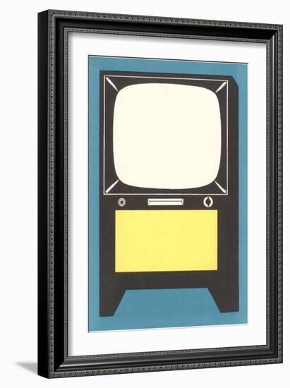 Blank Television Set-null-Framed Art Print