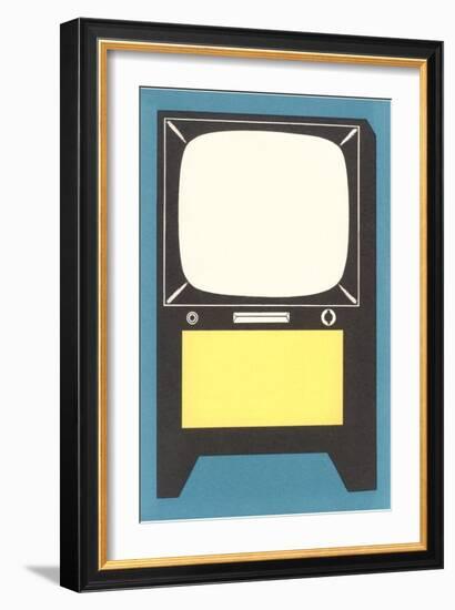 Blank Television Set-null-Framed Art Print