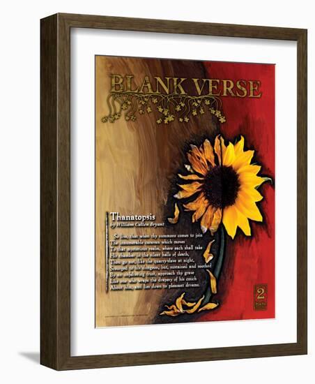 Blank Verse Poetry Form-Jeanne Stevenson-Framed Art Print