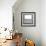 Blank White Board in a Grungy Concrete Room-landio-Framed Art Print displayed on a wall