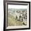 Blankenberghe (Belgium), the Beach at Swimming Time-Leon, Levy et Fils-Framed Photographic Print