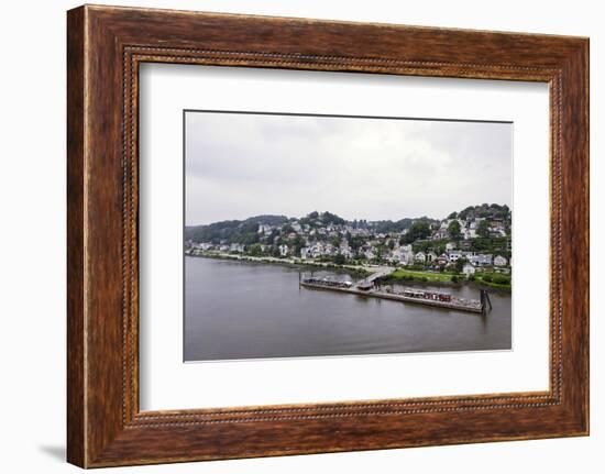 Blankenese, Aerial Shot, Hanseatic City of Hamburg, Germany-Axel Schmies-Framed Photographic Print