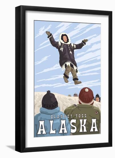 Blanket Toss, Barrow, Alaska-Lantern Press-Framed Art Print