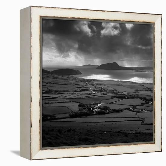 Blasket Sound to Blasket Islands and Slea Head, Dingle Peninsula, Munster, Republic of Ireland-Stuart Black-Framed Premier Image Canvas