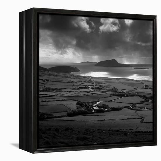 Blasket Sound to Blasket Islands and Slea Head, Dingle Peninsula, Munster, Republic of Ireland-Stuart Black-Framed Premier Image Canvas