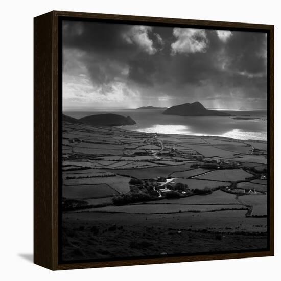 Blasket Sound to Blasket Islands and Slea Head, Dingle Peninsula, Munster, Republic of Ireland-Stuart Black-Framed Premier Image Canvas