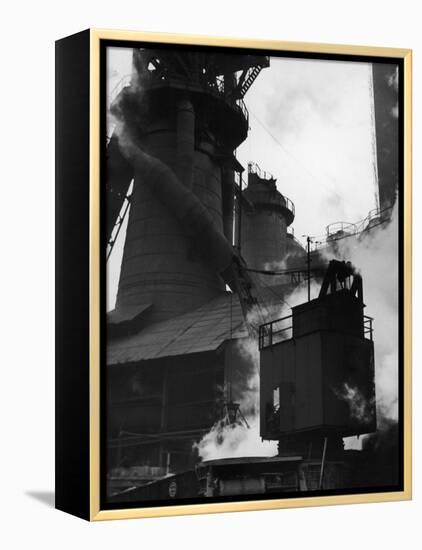 Blast Furnace at Jones and Laughlin Steel Plant-Margaret Bourke-White-Framed Premier Image Canvas