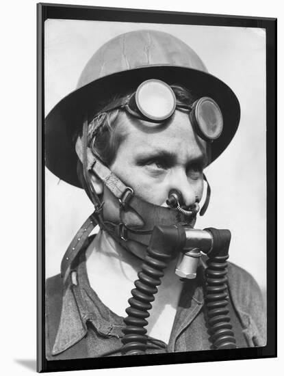 Blast Furnace Cleaner Bernice Daunora, Part of the Top Gang at Carnegie Illinois Steel Corp.-Margaret Bourke-White-Mounted Photographic Print