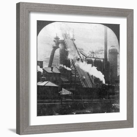 Blast Furnace, Pittsburgh, Pennsylvania, USA, Early 20th Century-null-Framed Photographic Print