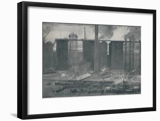 'Blast-Furnaces at Bell Bros.' Iron Works, Middlesborough', 1910-Unknown-Framed Giclee Print