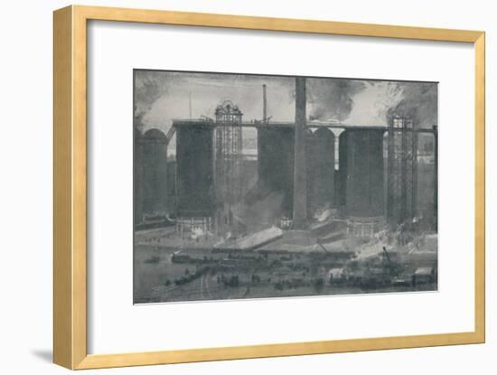 'Blast-Furnaces at Bell Bros.' Iron Works, Middlesborough', 1910-Unknown-Framed Giclee Print