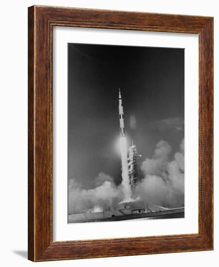 Blast Off of Apollo 8-null-Framed Photographic Print