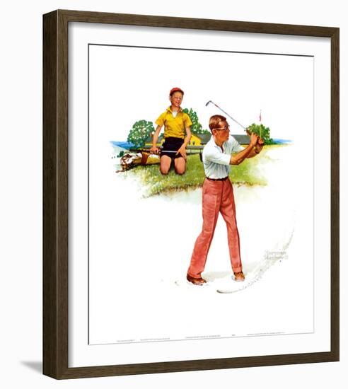 Blasting Out-Norman Rockwell-Framed Art Print