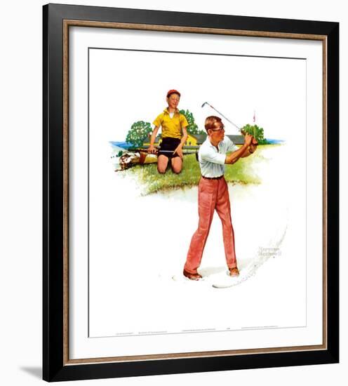 Blasting Out-Norman Rockwell-Framed Art Print