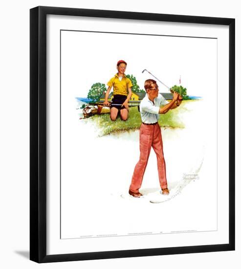 Blasting Out-Norman Rockwell-Framed Art Print