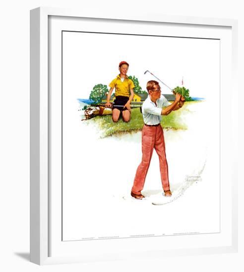 Blasting Out-Norman Rockwell-Framed Art Print