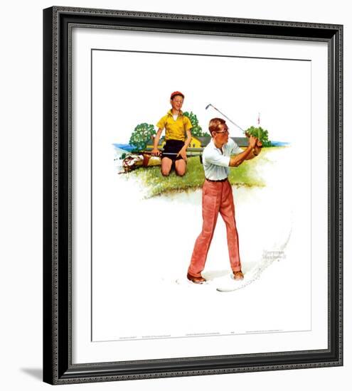 Blasting Out-Norman Rockwell-Framed Art Print