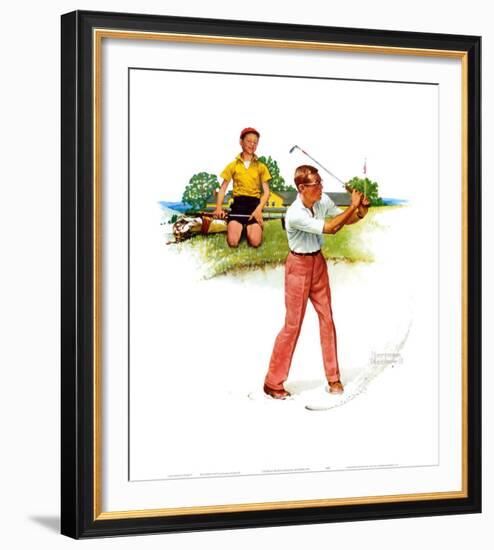 Blasting Out-Norman Rockwell-Framed Art Print