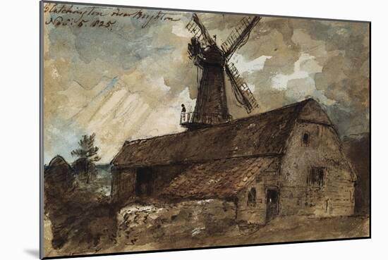 Blatchington Mill Near Brighton, 1825-John Constable-Mounted Giclee Print