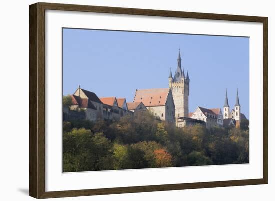 Blauer Turm Tower and St. Peter Collegiate Church, Bad Wimpfen, Neckartal Valley-Marcus Lange-Framed Photographic Print