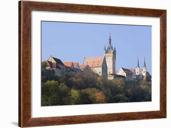 Blauer Turm Tower and St. Peter Collegiate Church, Bad Wimpfen, Neckartal Valley-Marcus Lange-Framed Photographic Print