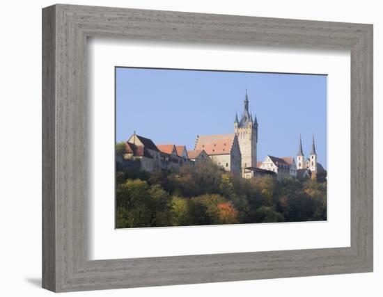 Blauer Turm Tower and St. Peter Collegiate Church, Bad Wimpfen, Neckartal Valley-Marcus Lange-Framed Photographic Print