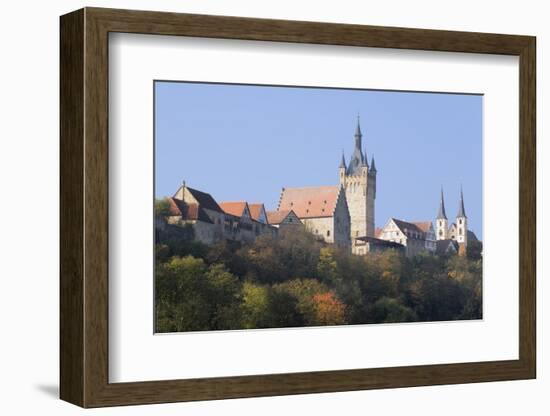 Blauer Turm Tower and St. Peter Collegiate Church, Bad Wimpfen, Neckartal Valley-Marcus Lange-Framed Photographic Print